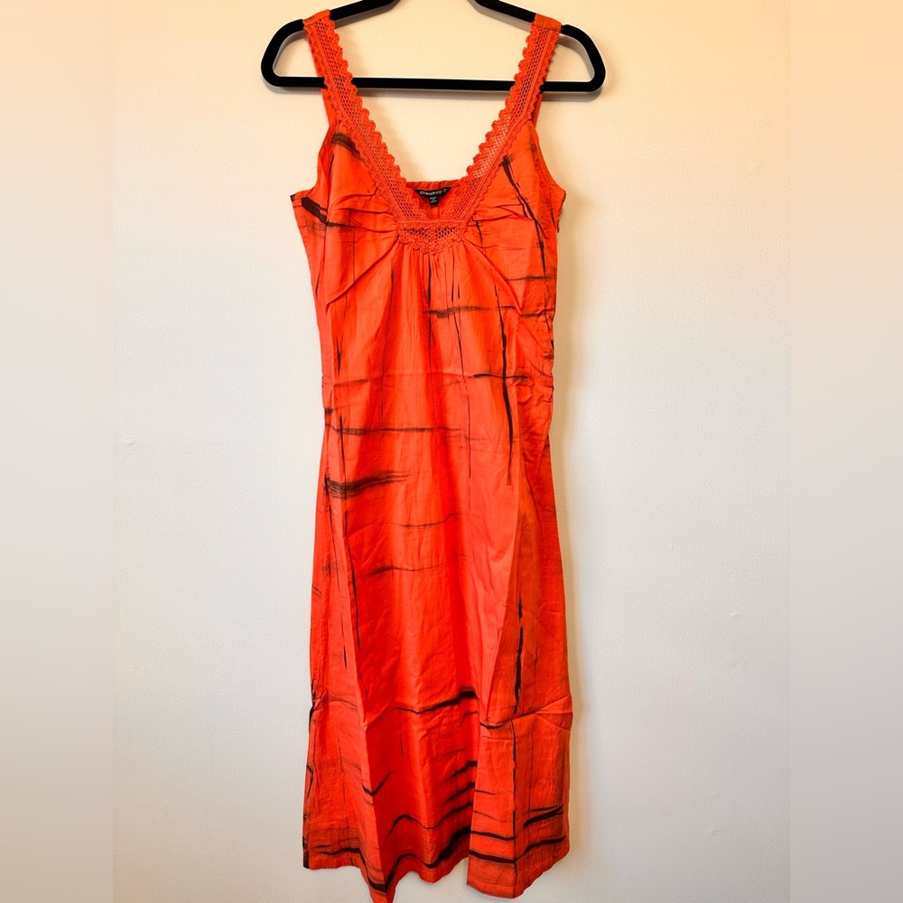CHAUDRY KC Dress. Gorgeous coral tie-dye. NWT, Small.